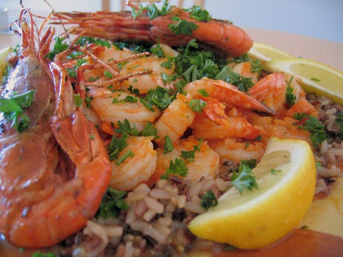 Gambas al ajillo en cazuela de barro